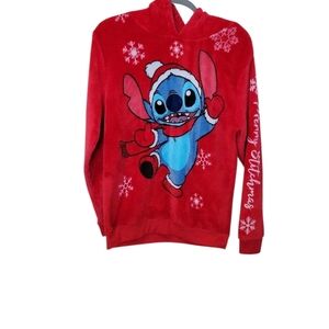 Stitch-Merry Stitchmas Hoodie Juniors Large